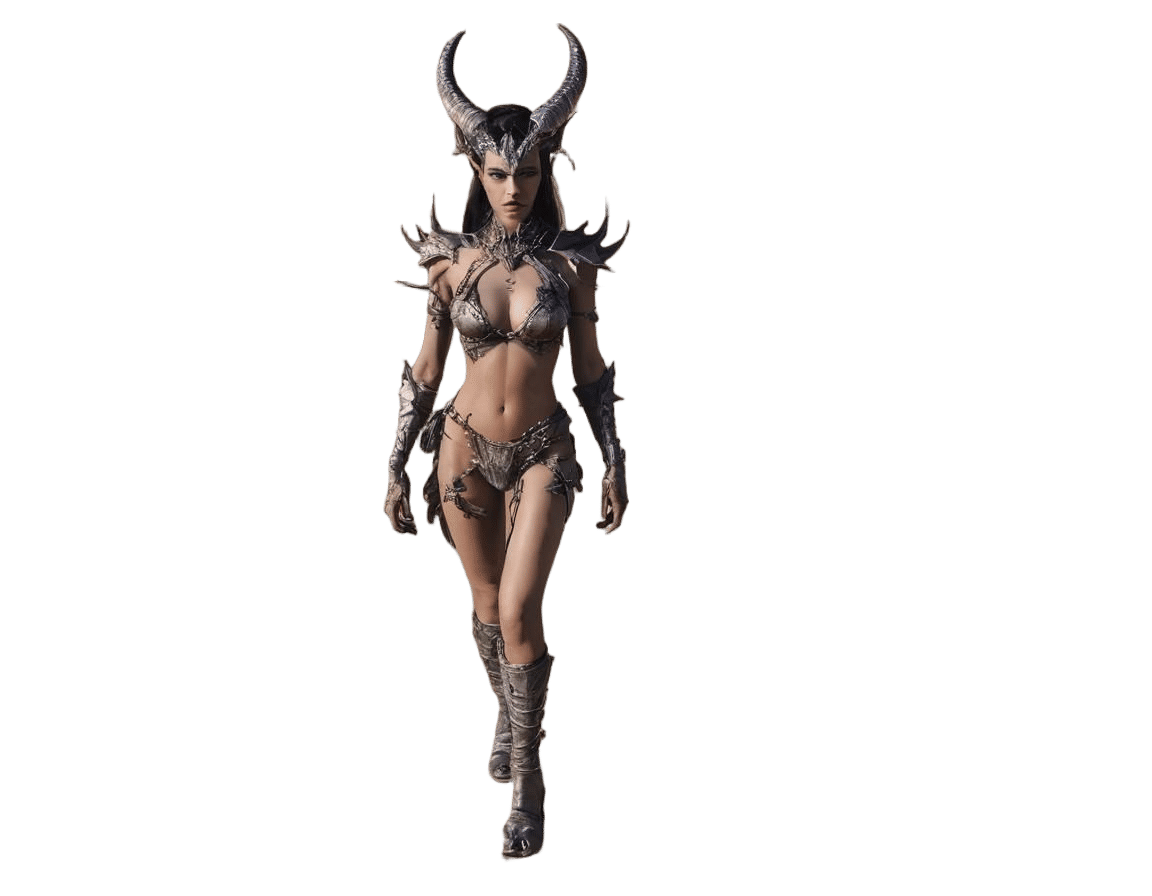 Demon Queen in Desert Wasteland
