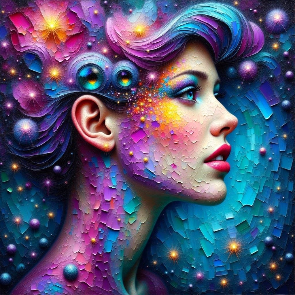 Stellar Goddess in Cosmic Universe