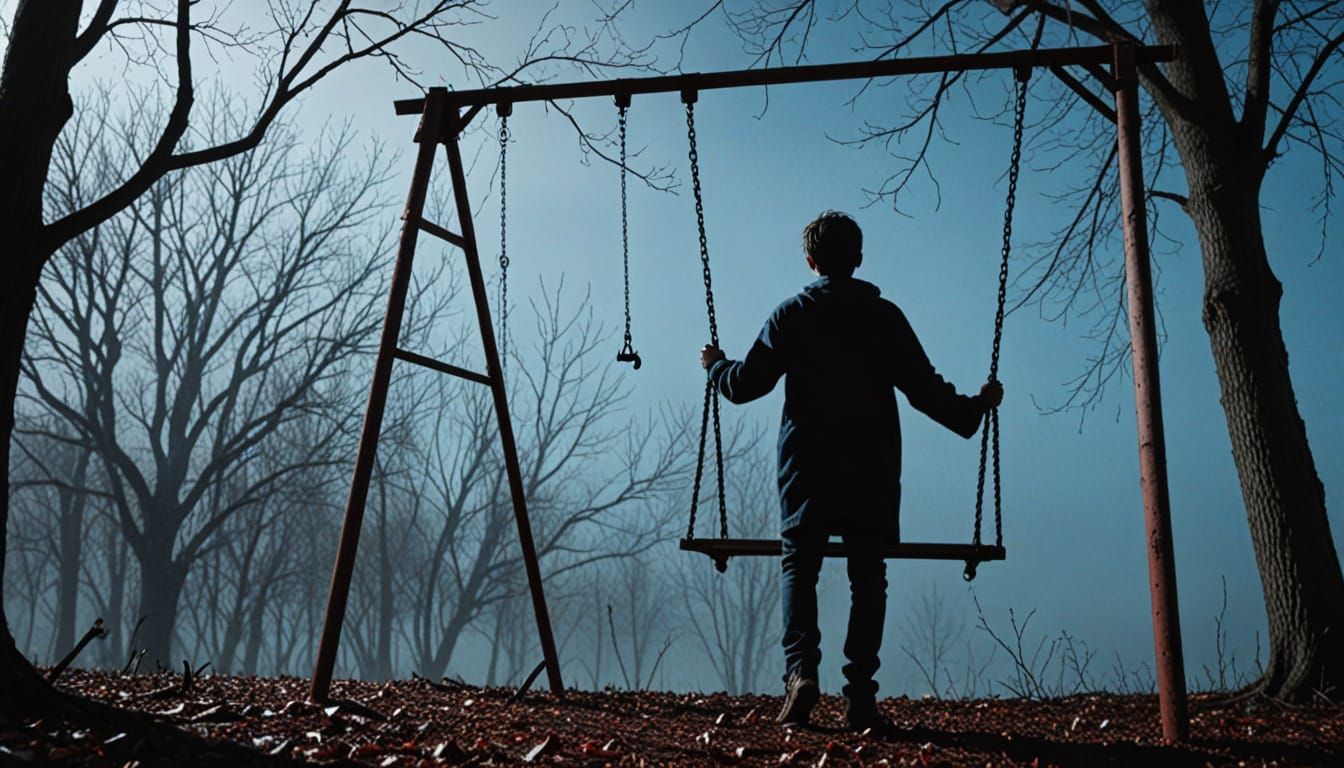 Eerie Shadow Figure at Forgotten Playground