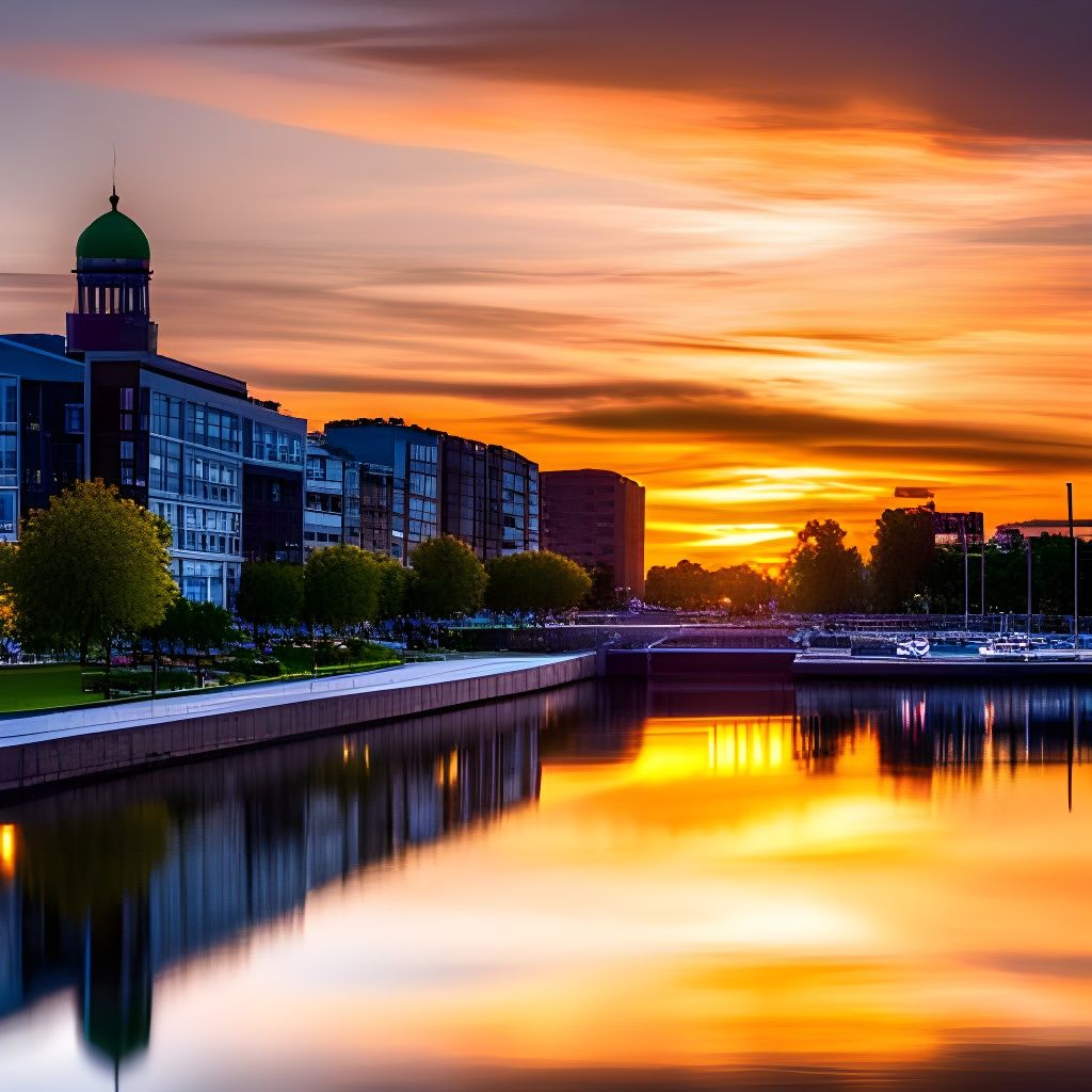 Sunset Over Lac Saint Louis, Lachine Quebec