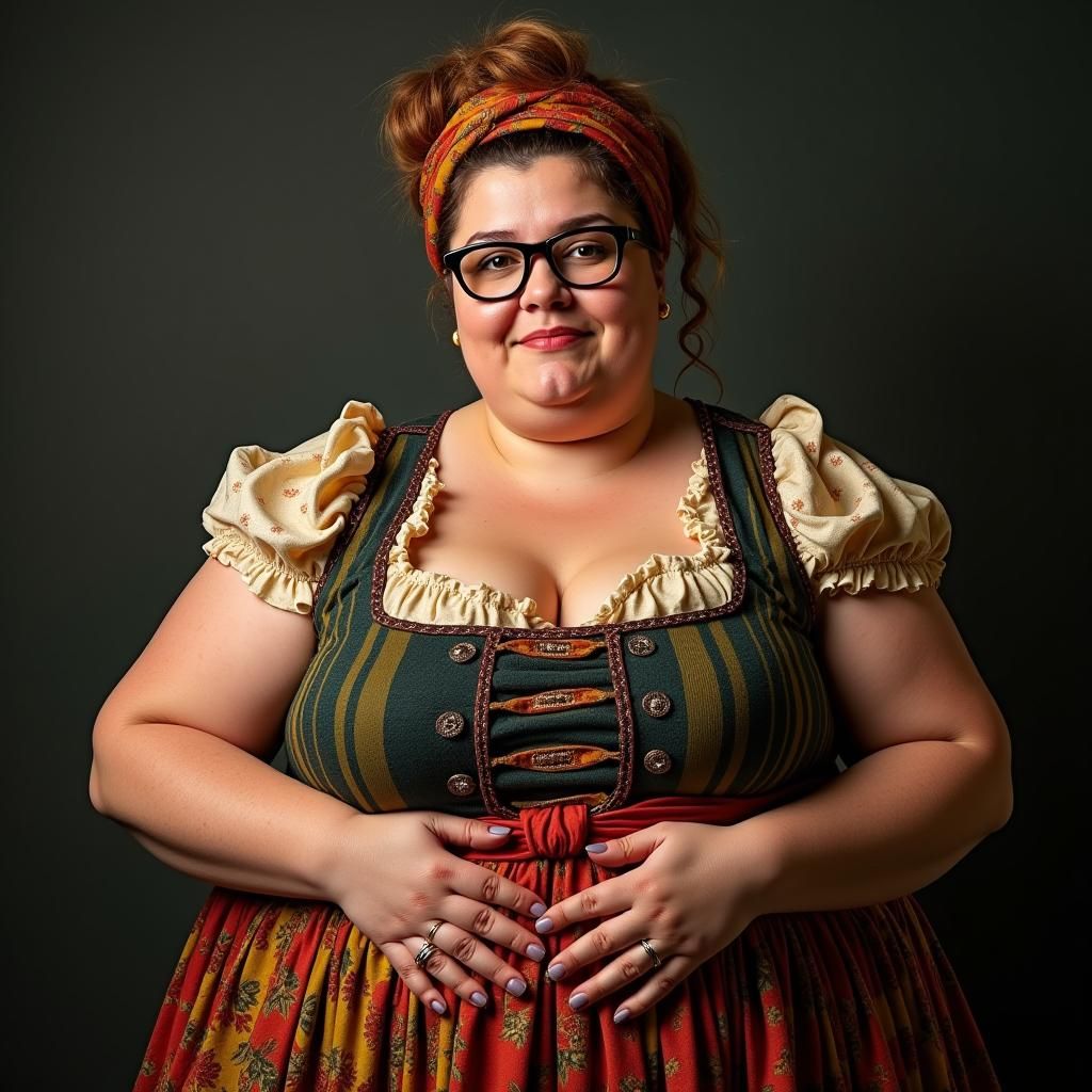 German Woman in Dirndl, Inspired by Zoffany