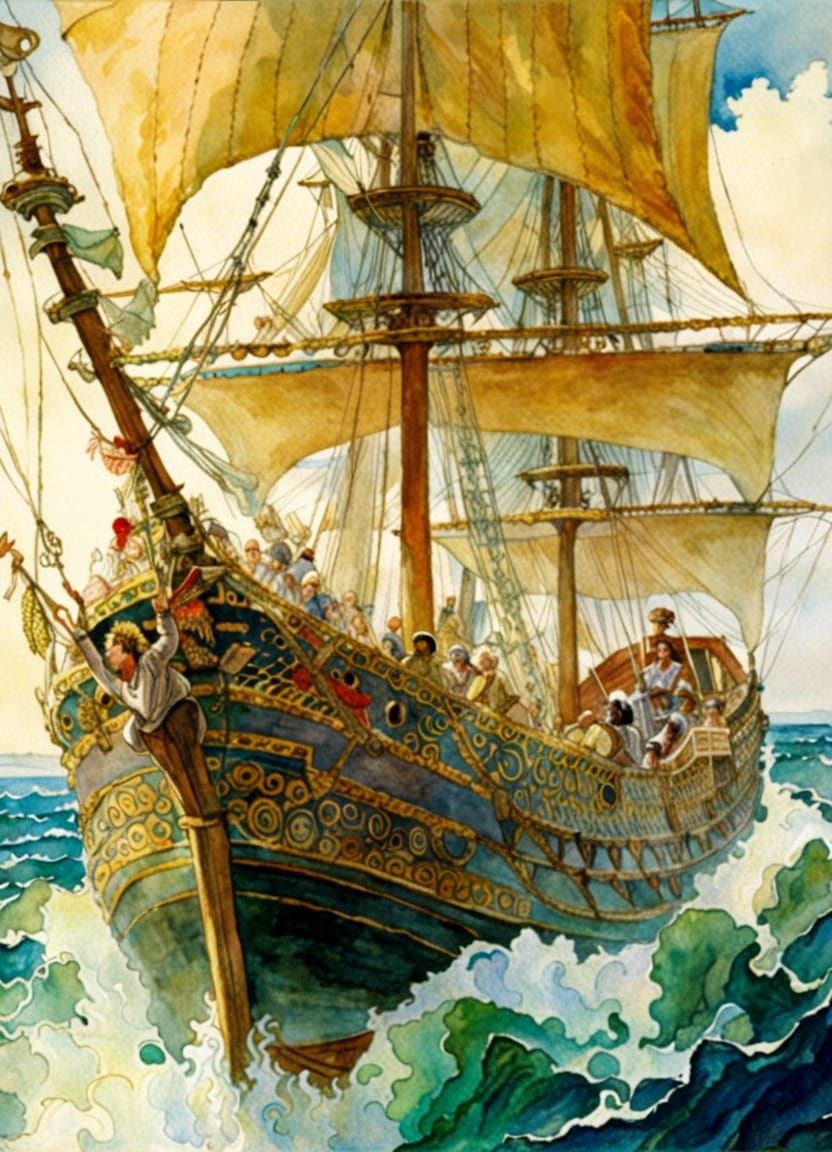 Odysseus Sails for Troy