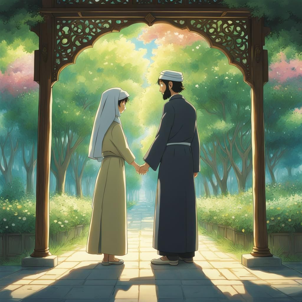 Interfaith Marriage: Ghibli Anime Key Visual