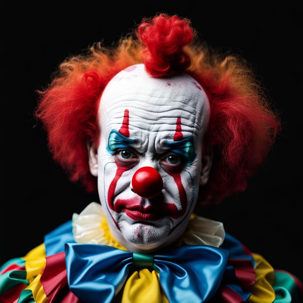Sad Clown Portrait