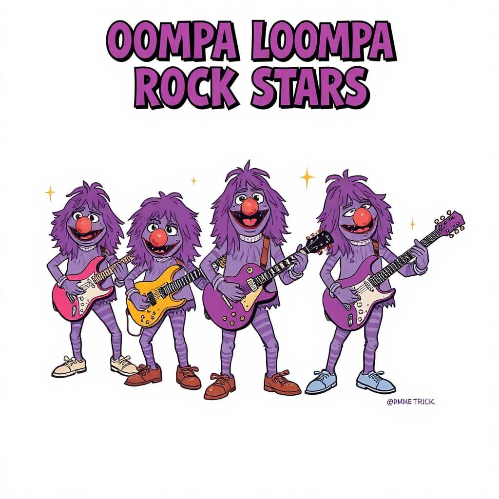 Oompa Loompa Rock Stars in Tumblr Style