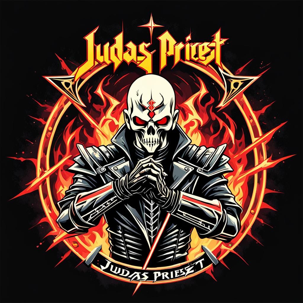 Neomodernist Judas Priest Logo Design