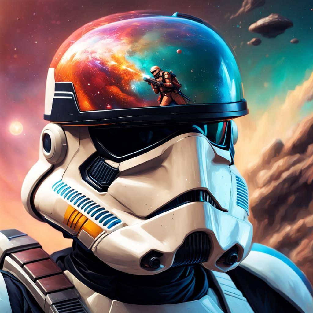 Hyperrealistic Star Ship Trooper Portrait