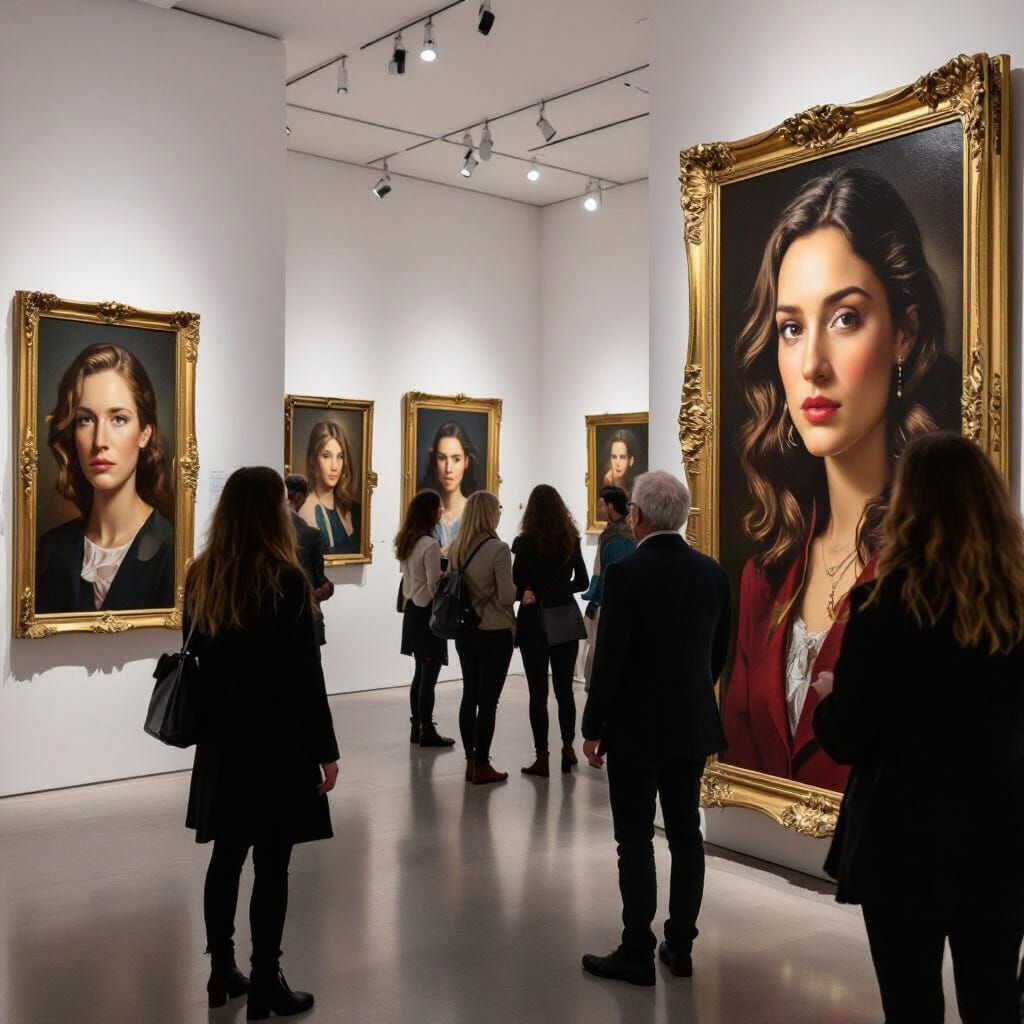 Hyperrealistic Portraits Come to Life in Art Gallery