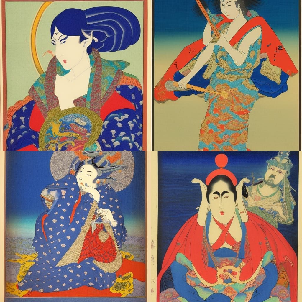 Blue Sea Elf in Qajar Renaissance Art