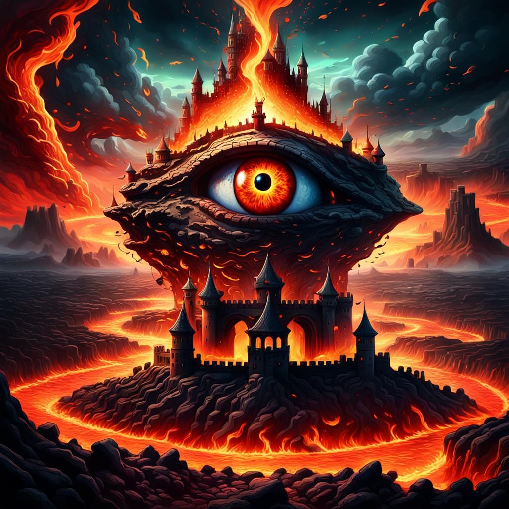 Floating Eyeball Seeks Ancient Castle Amid Lava Inferno in V...