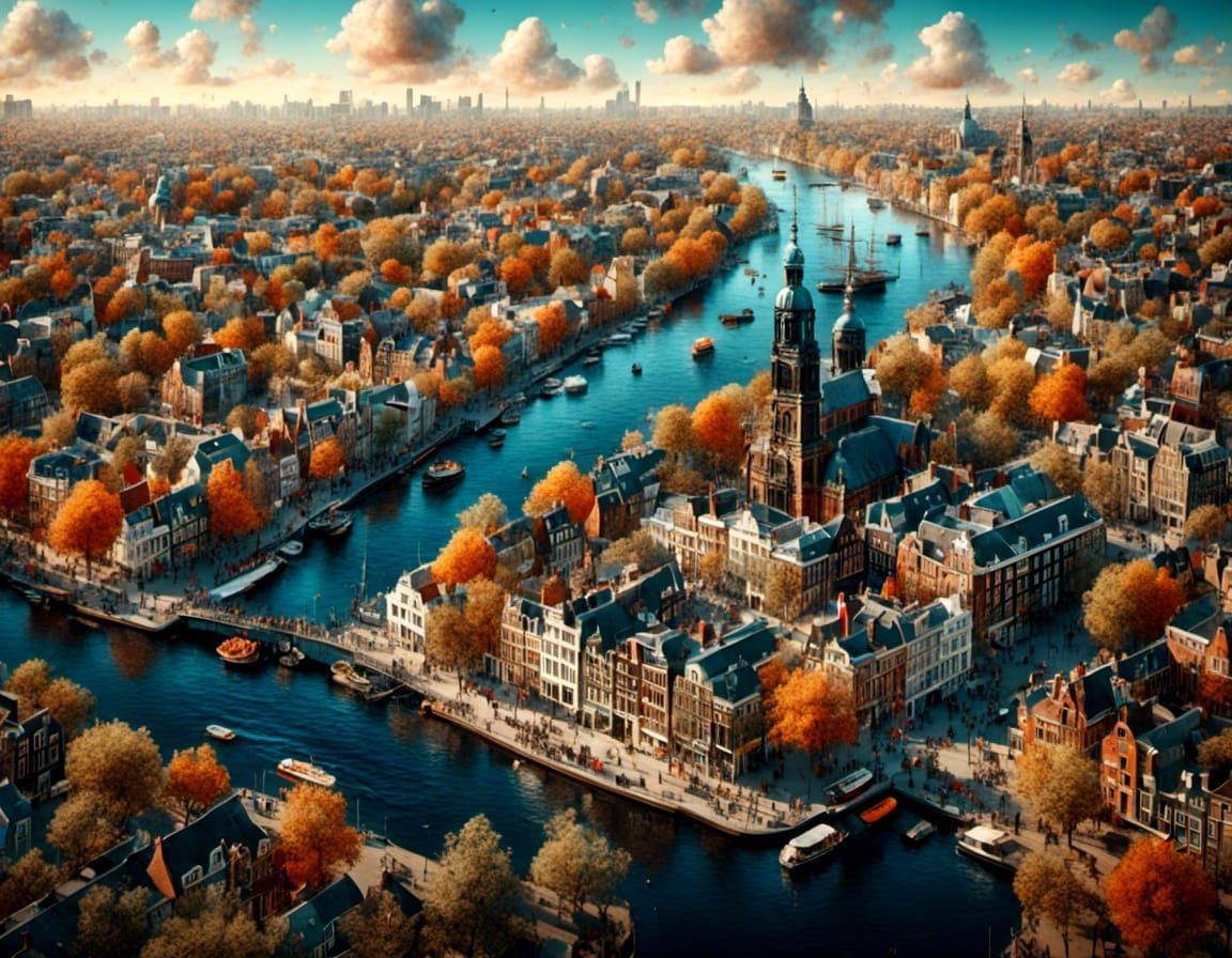 Amsterdam Celebrates Oktoberfest in Hyperrealistic Surrealis...