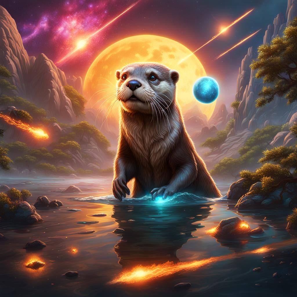 Otter with Laser Eyes Blows Up Planet