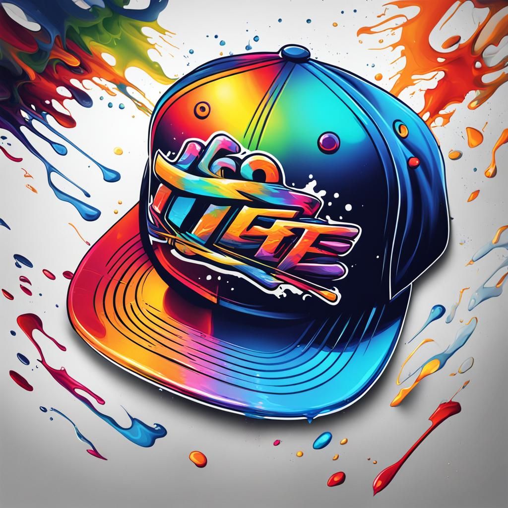 Tee N Hat Shop Logo in Graffiti Art Style