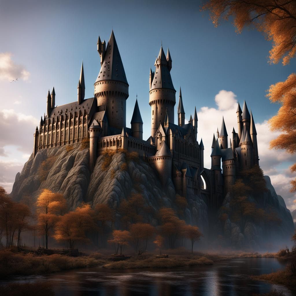 Hogwarts Grounds: Detailed Matte Painting in Unreal Engine