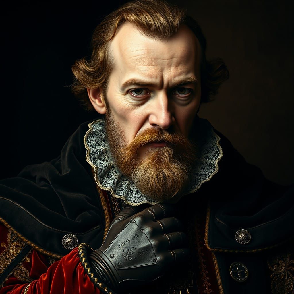 Renaissance Nobleman in Moody Chiaroscuro