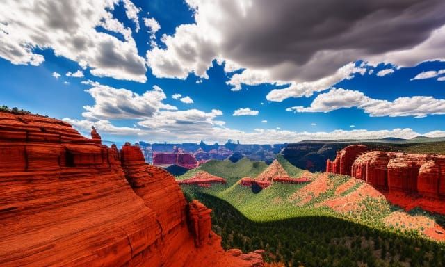 Sedona Mountains Ley Lines: Photorealistic Cloudscape