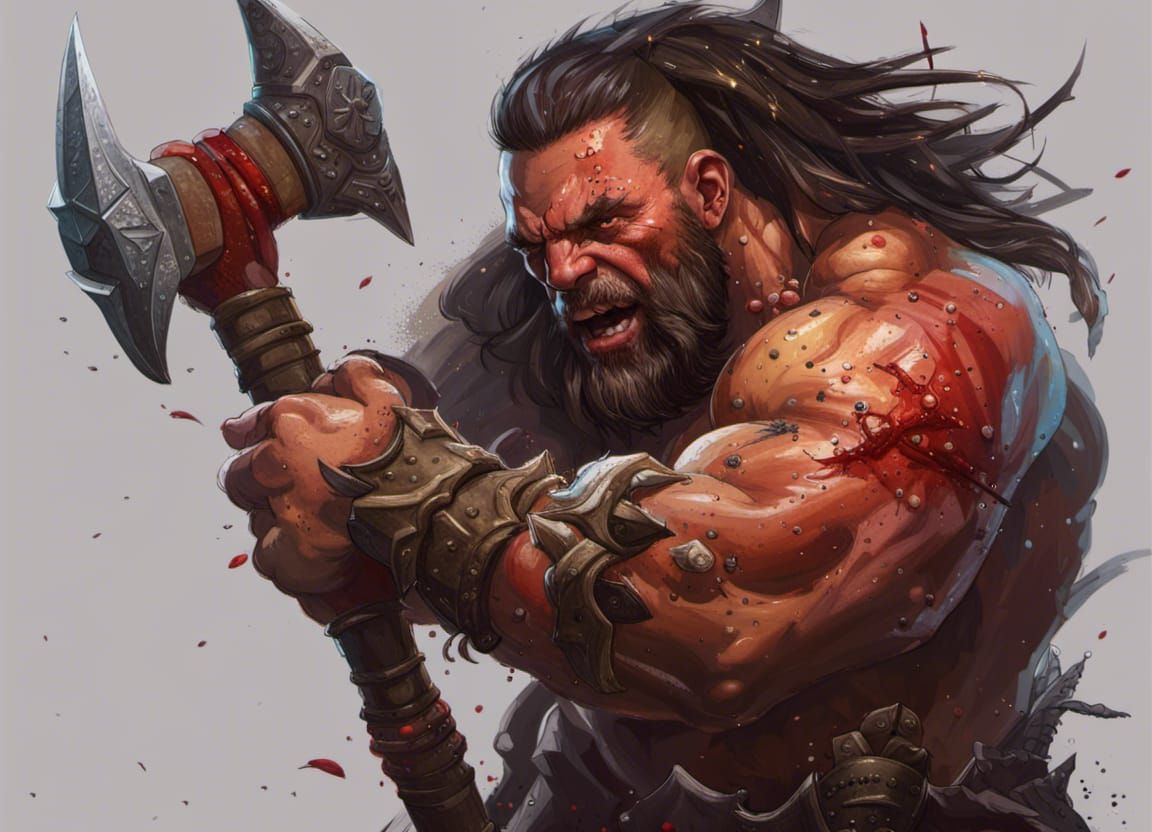 Diablo 4 Barbarian with Berserker Axes