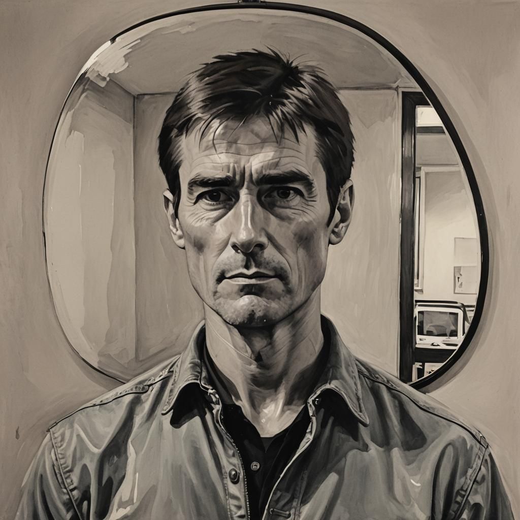Jack Reacher's Self Portrait in Mirror