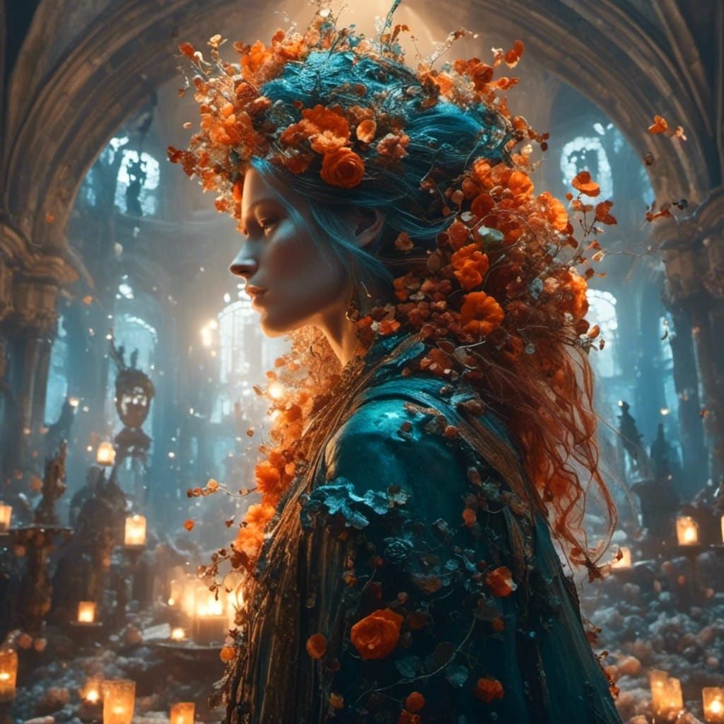 Dark Fantasy: Fading Love in Hyperdetailed Concept Art