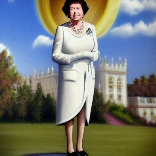 Queen Elizabeth II: Divine Light Portrait