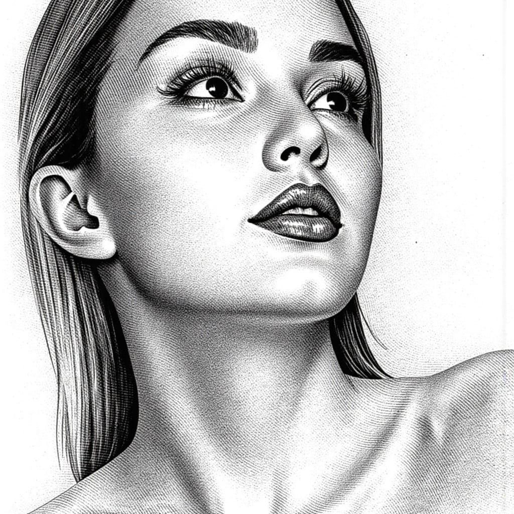 Model Test Cross Hatch / Etching