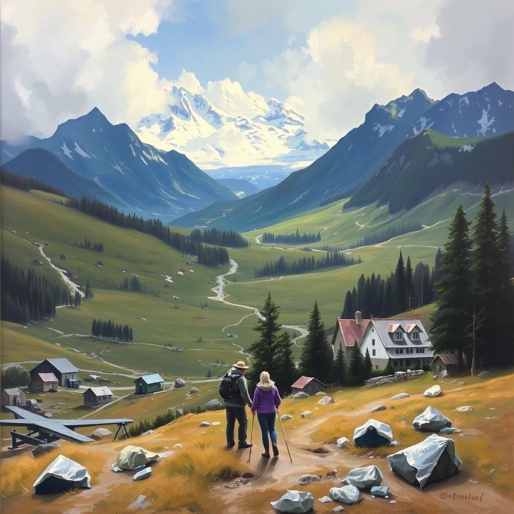 Oil Painting in the Style of James Gurney