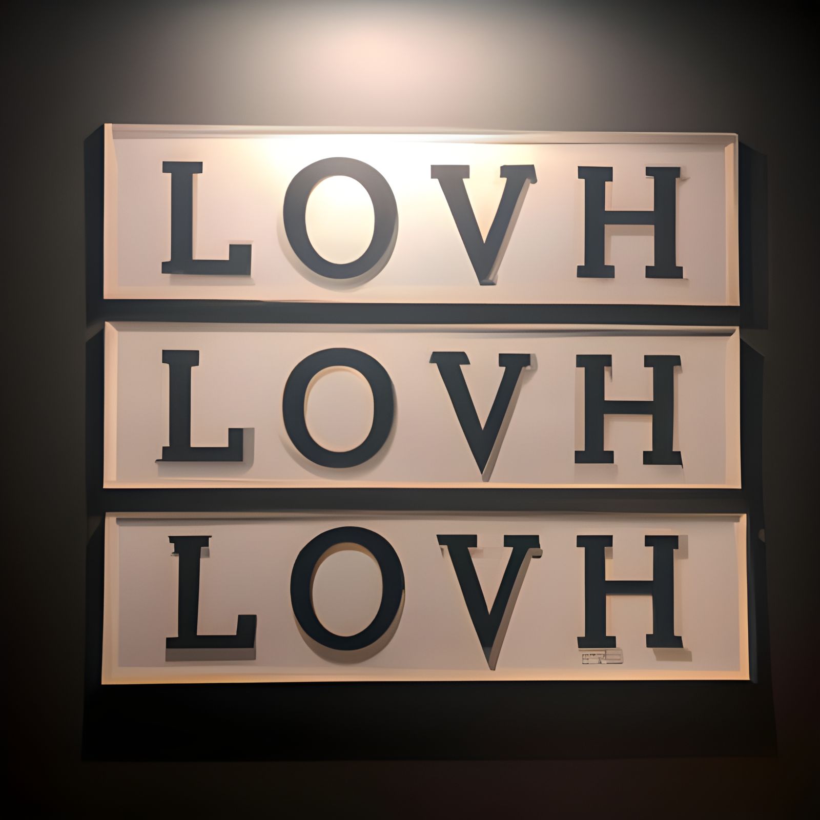 Love Laugh Wall Art: AI-Generated Design