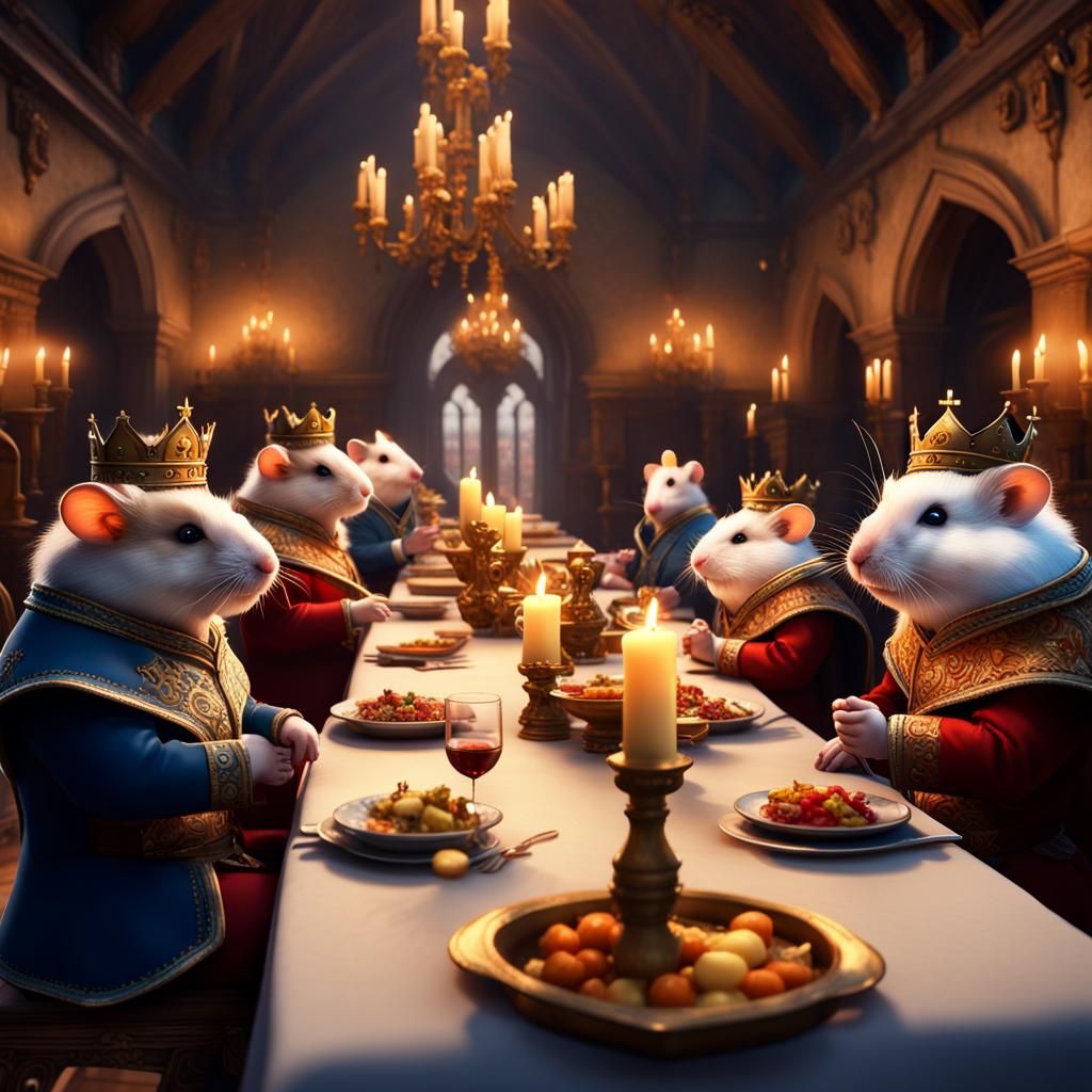 Regal Hamster Kings at Royal Candlelit Dinner