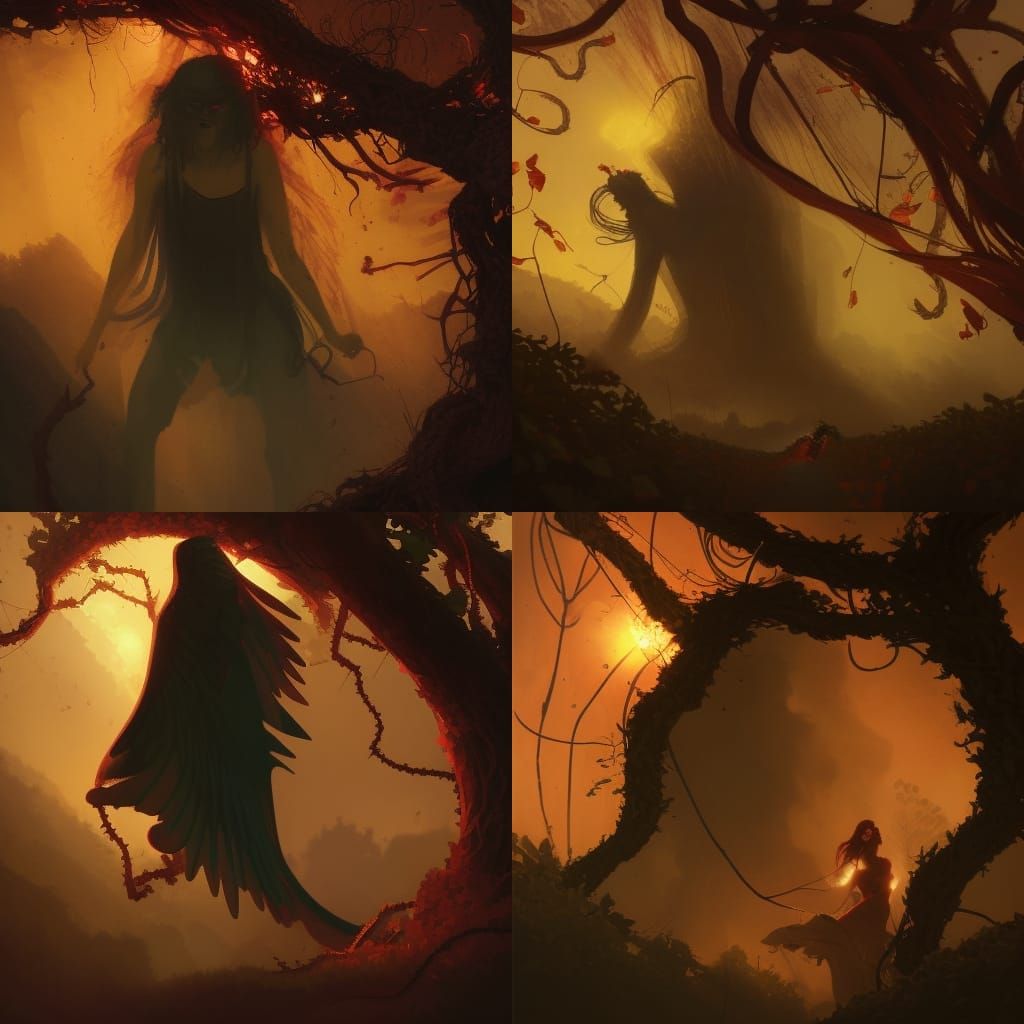 Phoenix Escaping Brush Fire in Sinister Style