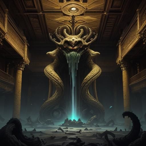Xanathar the Beholder in Dark Fantasy Art