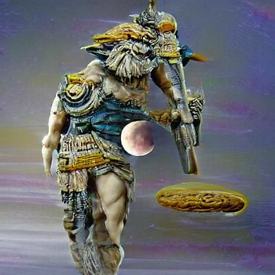 Ancient Lunar Warrior on Jupiter's Moon