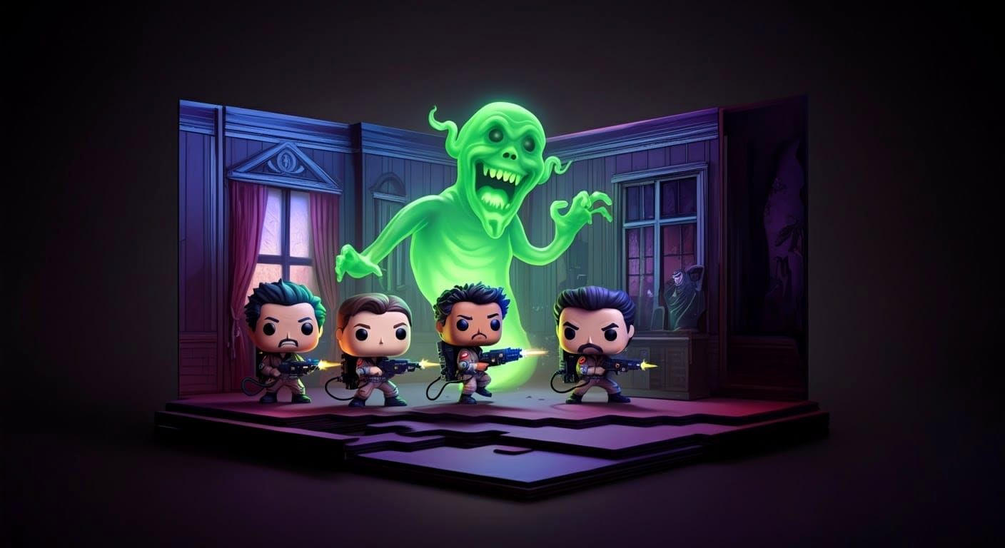 Ghostbusters Funko Pop Figures in Anime Style