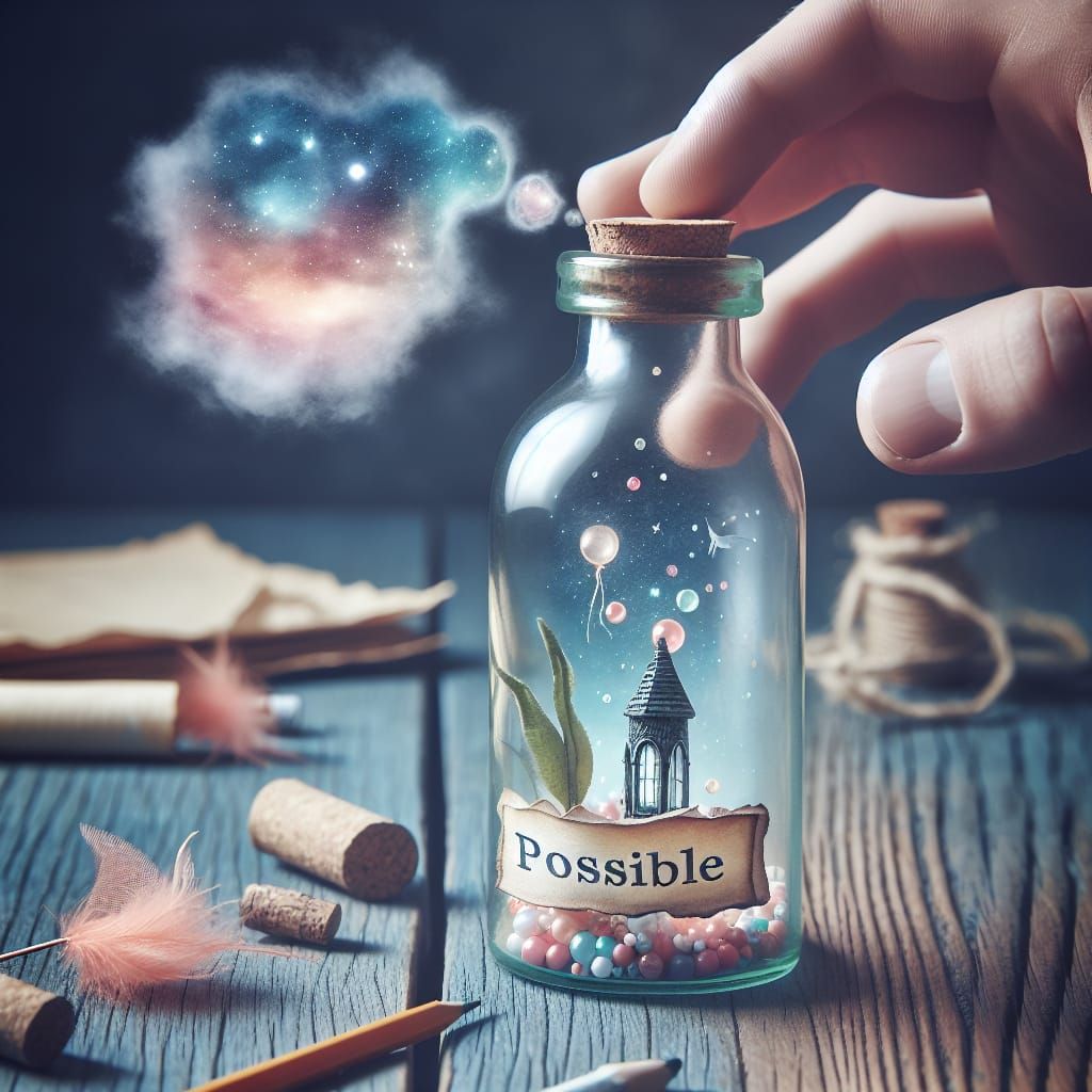 Dream in a Bottle: Ethereal Glass Container