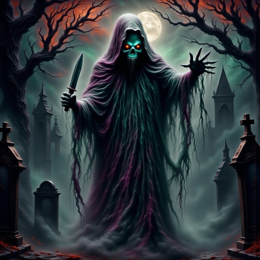 Devastating Drow Ghost Terrorizes Halloween Cityscape