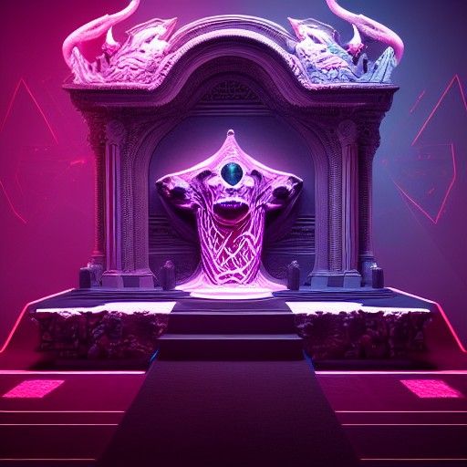 Ominous Moloch Altar Idol Concept Art