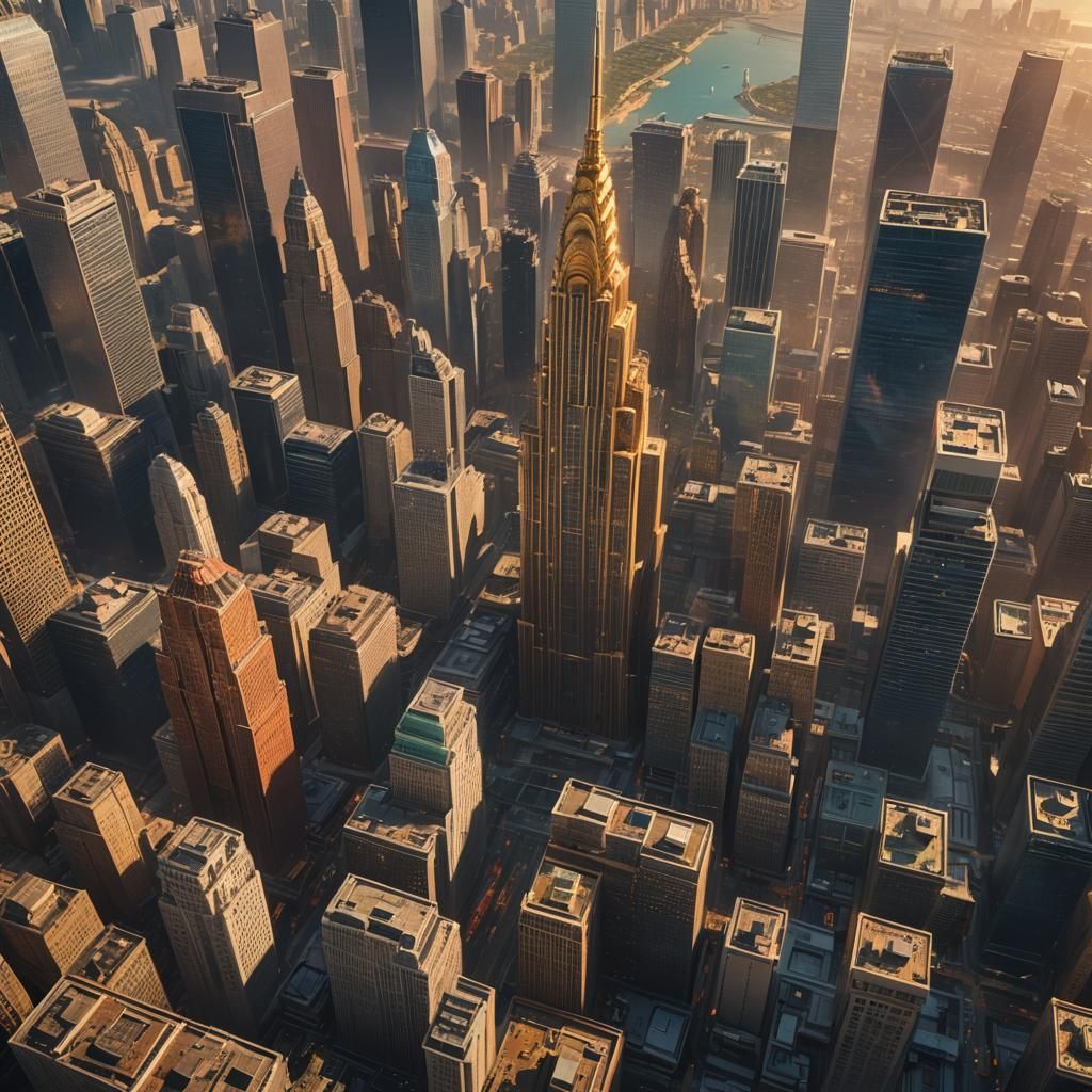 Futuristic Anthropos in Metropolis: Cinematic Digital Art