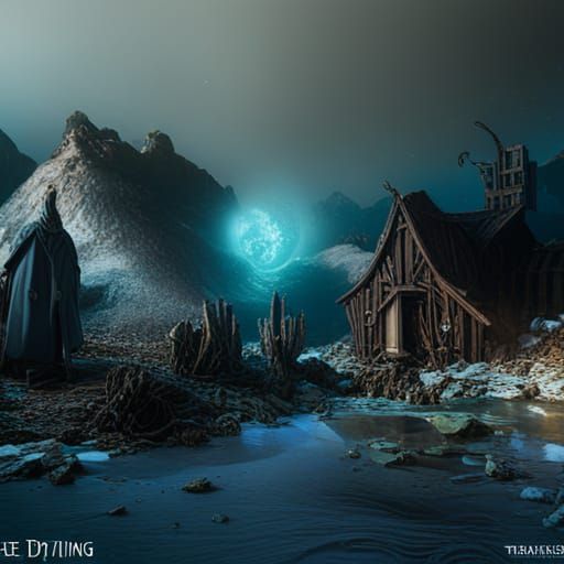 Fantastical Matte Painting in Deep Color, 8K