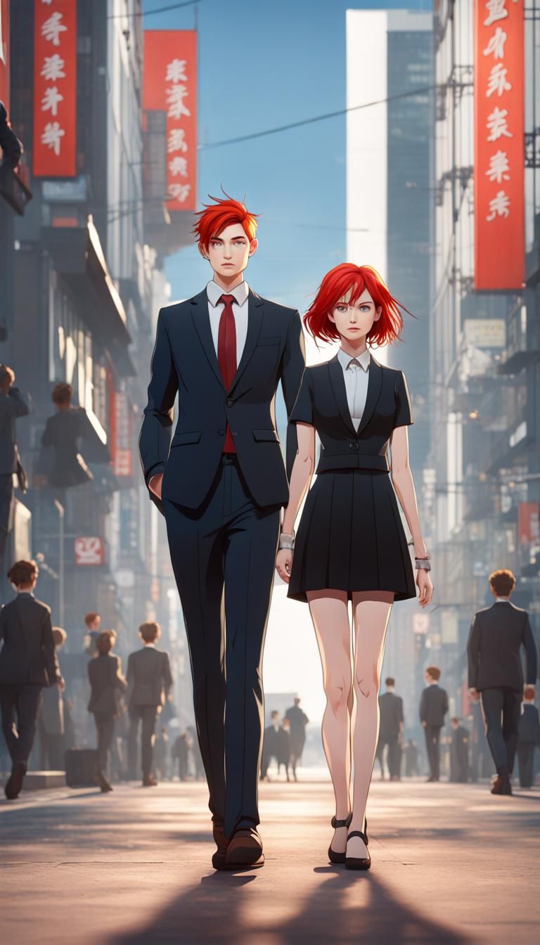 Couple in 3D Render Poster Art Style