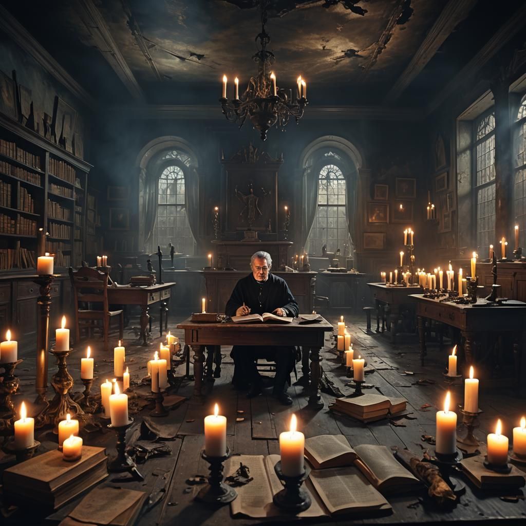 Minister Of Nightmare School, 1856 photo, demonic, creepy, e...