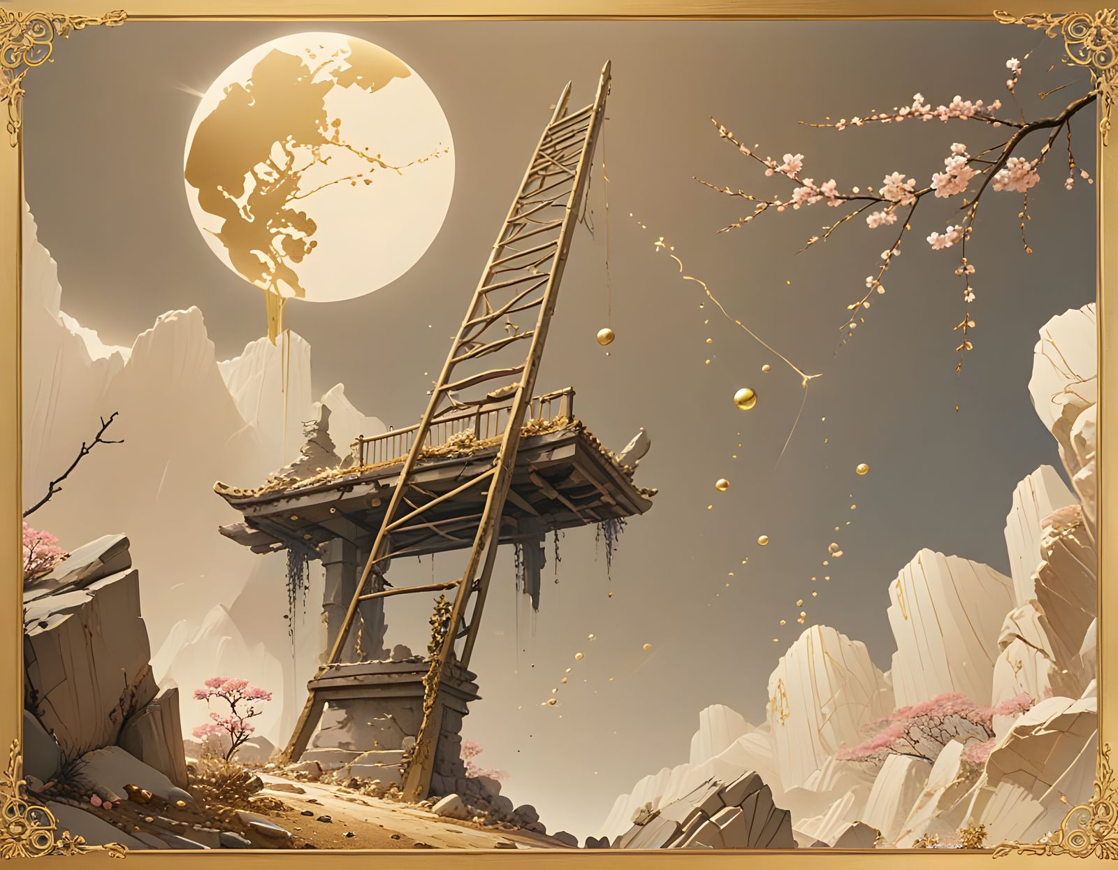 Kintsugi Ruins: A Porcelain Landscape