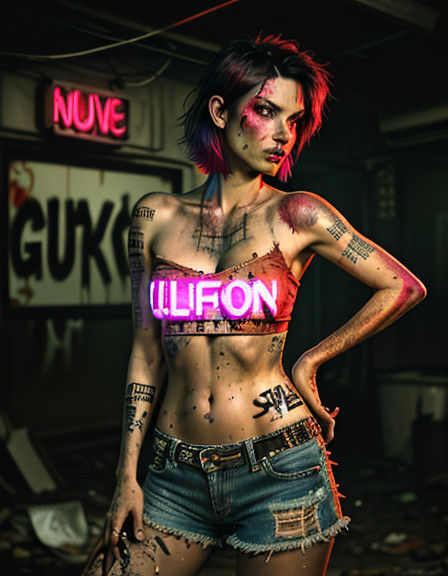 Cyberpunk Punk Rock Goddess