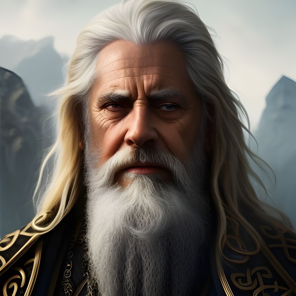 Odin Portrait: Hyperrealistic Norse God in 8K