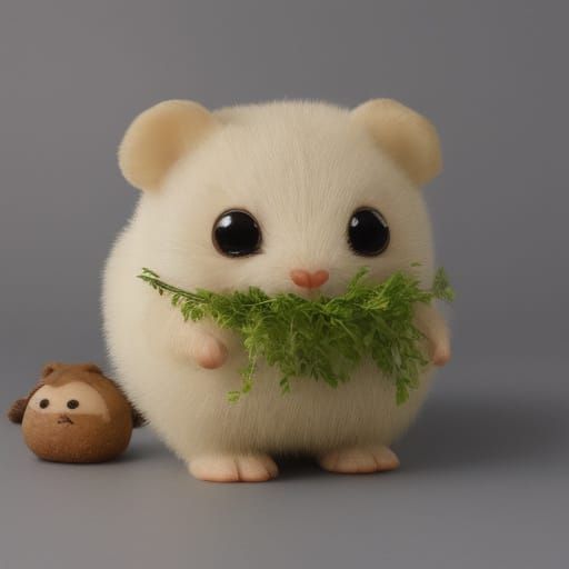 Adorable Anthropomorphic Potato with Pleading Eyes