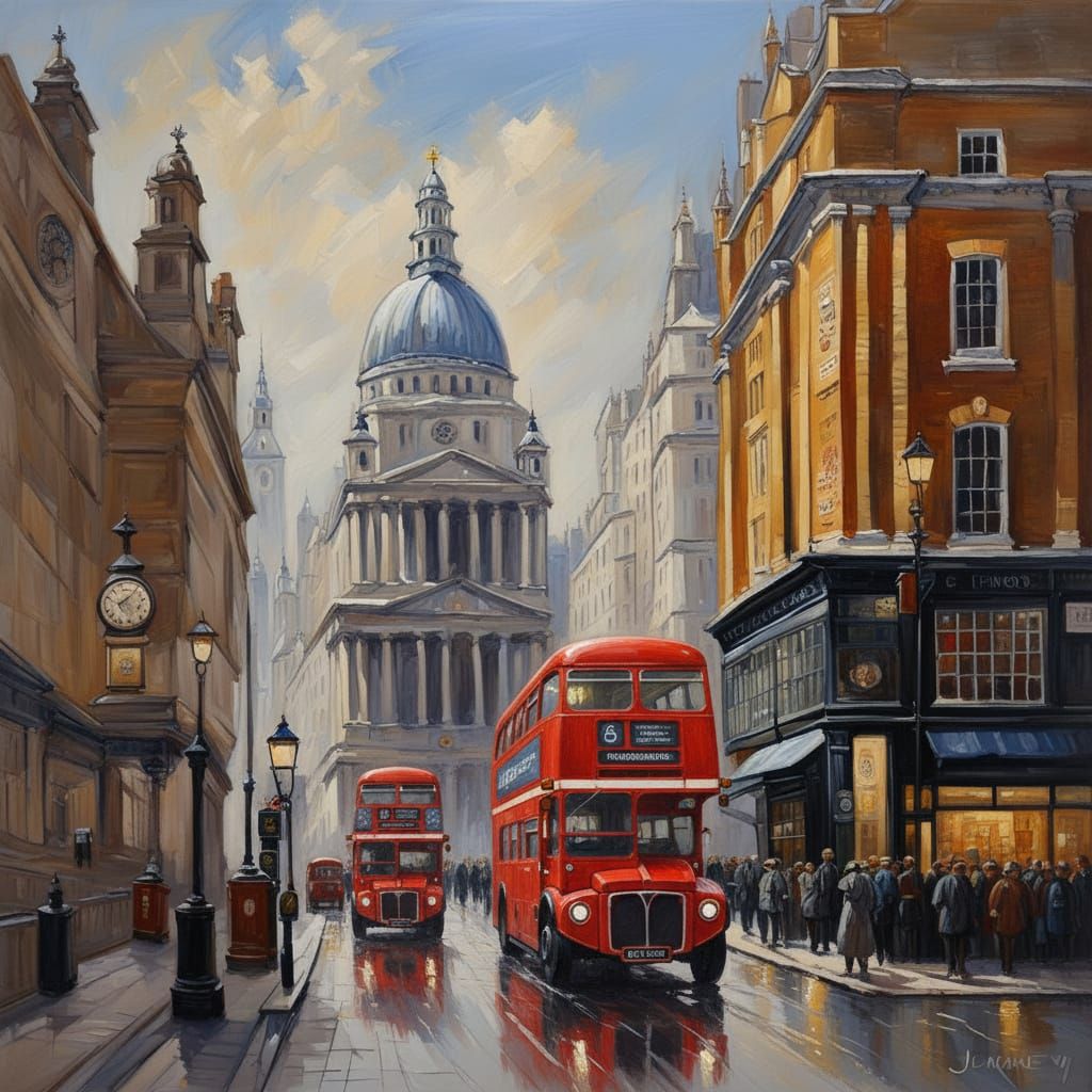 City of London: Oil Painting