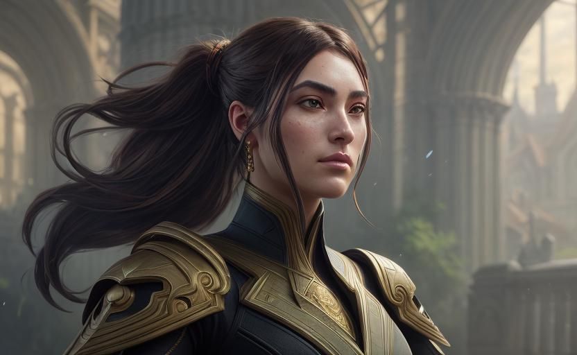 Artemis the Archer: A Hyperdetailed Digital Portrait