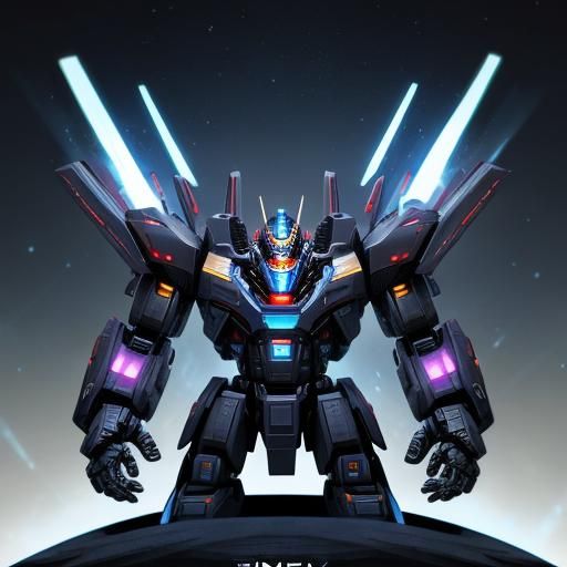 God Mech Battles Infinity in Cosmic Style