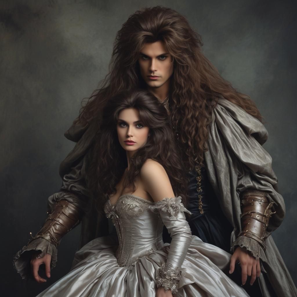 Woman with 80s Hair and Goblin King