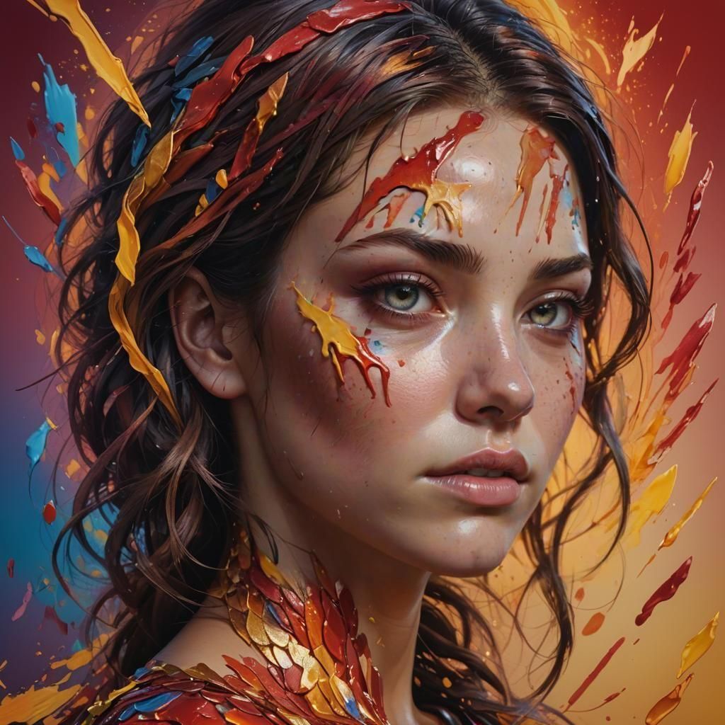 Intricate Hyperrealistic Portrait with Dramatic Lighting