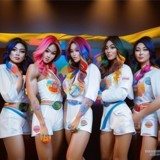 MMA Fighters in Candy Art Style