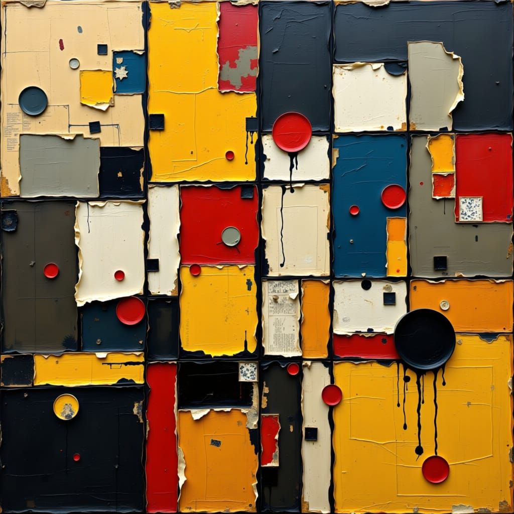 Abstract Geometric Reimagining of Victory Boogie-Woogie